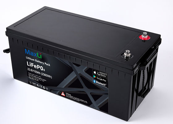 Batterie ricaricabili di litio marine della batteria di 24V 2560Wh 100Ah rv